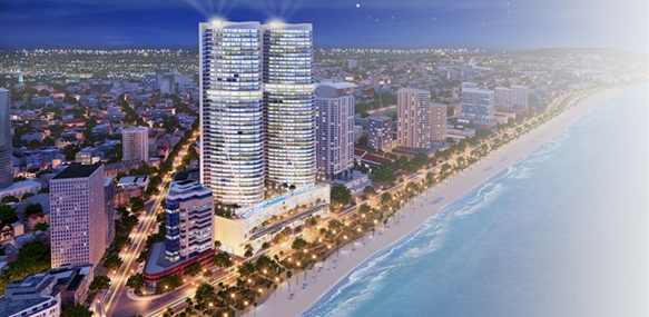 Phối cảnh đêm tại Tropicana 40 Trần Phú Nha Trang
