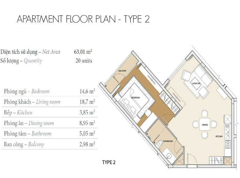 floor layout - type 2