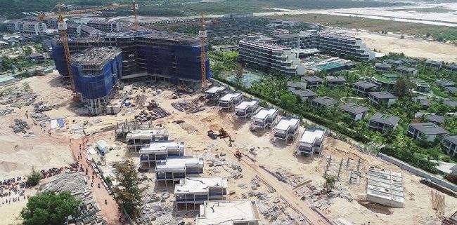 Tiến độ xây dựng tháng 3 của dự án Sonasea Phú Quốc